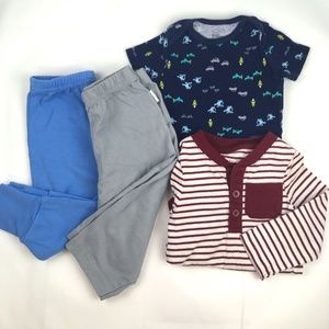 6-9 Month Bundle 2 Onesies and 2 Pairs of Pants